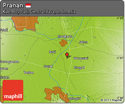 Physical Map of Pranan