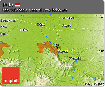 Physical Map of Pulo