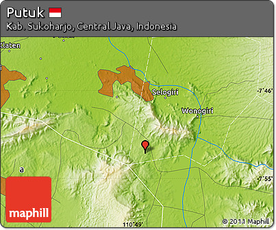 Physical Map of Putuk