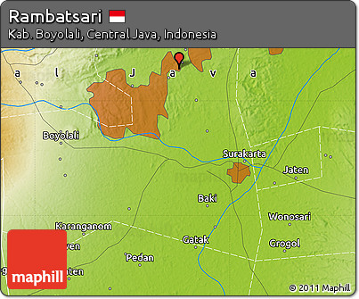 Physical Map of Rambatsari