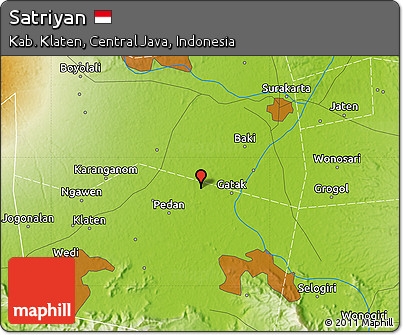 Physical Map of Satriyan