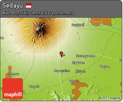 Physical Map of Sedayu