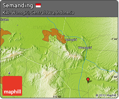 Physical Map of Semanding