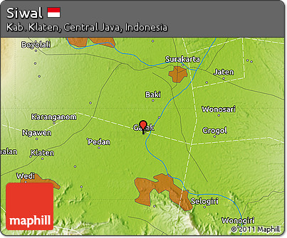 Physical Map of Siwal