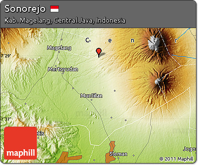 Physical Map of Sonorejo