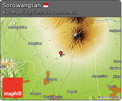 Physical Map of Sorowangsan