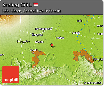Physical Map of Srebeg Cilik