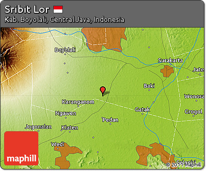 Physical Map of Sribit Lor