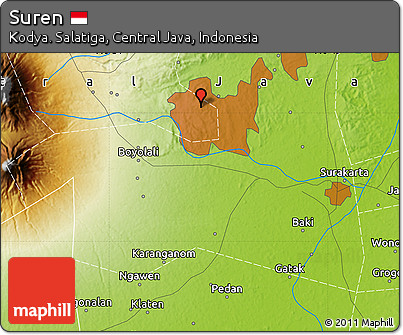 Physical Map of Suren