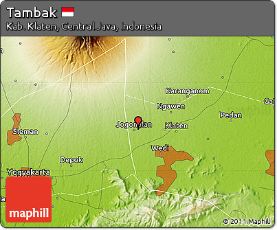 Physical Map of Tambak