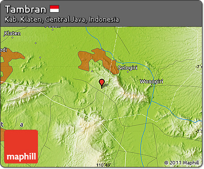 Physical Map of Tambran