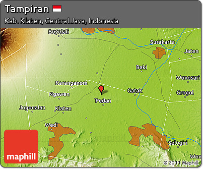 Physical Map of Tampiran