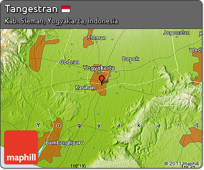 Physical Map of Tangestran