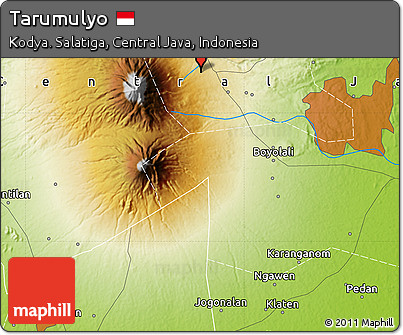 Physical Map of Tarumulyo