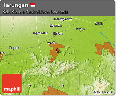 Physical Map of Tarungan