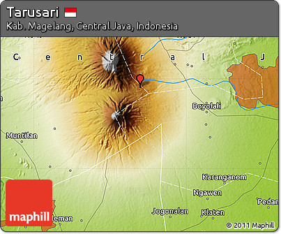 Physical Map of Tarusari