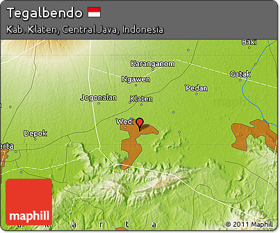 Physical Map of Tegalbendo
