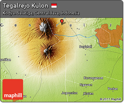 Physical Map of Tegalrejo Kulon