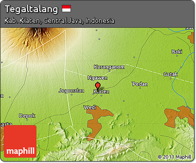 Physical Map of Tegaltalang