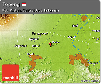 Physical Map of Topeng