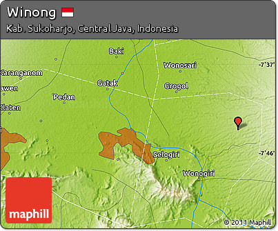 Physical Map of Winong