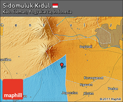 Political Map of Sidomuluk Kidul