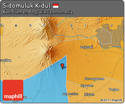 Political Map of Sidomuluk Kidul