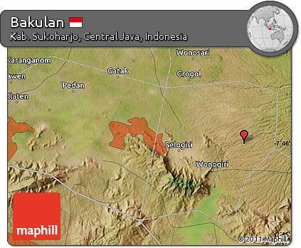 Satellite Map of Bakulan