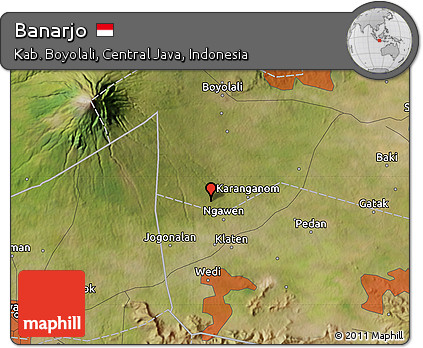 Satellite Map of Banarjo