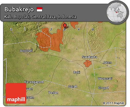 Satellite Map of Bubakrejo