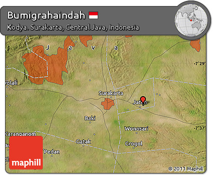 Satellite Map of Bumigrahaindah