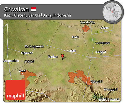 Satellite Map of Criwikan