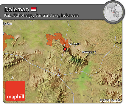 Satellite Map of Daleman