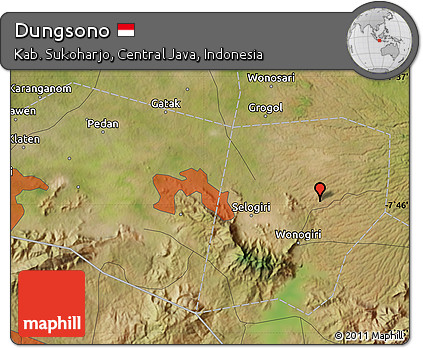 Satellite Map of Dungsono