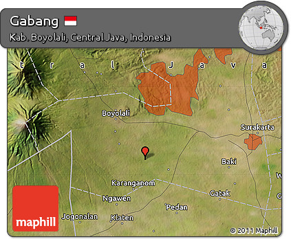 Satellite Map of Gabang