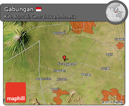 Satellite Map of Gabungan