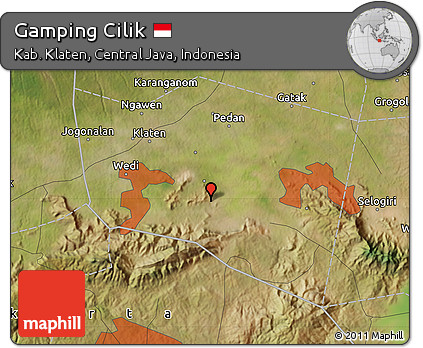 Satellite Map of Gamping Cilik