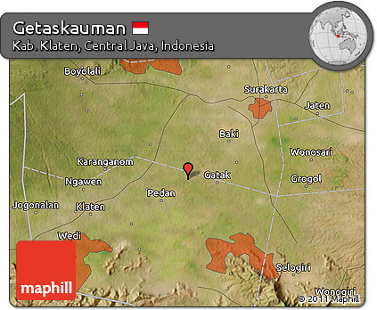 Satellite Map of Getaskauman