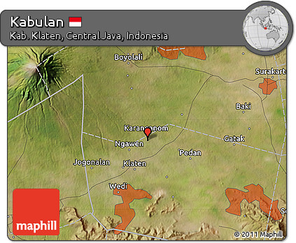 Satellite Map of Kabulan