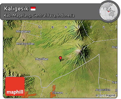 Satellite Map of Kaligesik