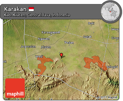 Satellite Map of Karakan