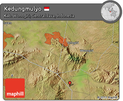 Satellite Map of Kedungmulyo