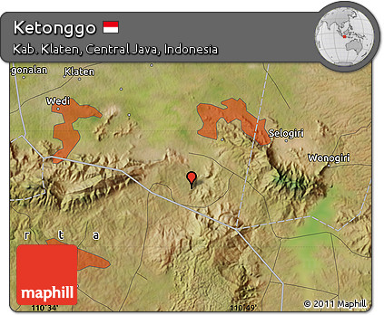 Satellite Map of Ketonggo