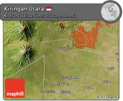Satellite Map of Kiringan Utara