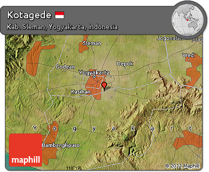 Satellite Map of Kotagede