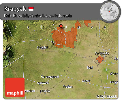 Satellite Map of Krapyak