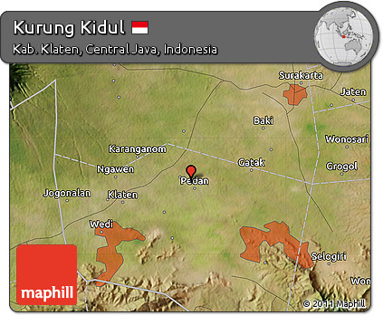 Satellite Map of Kurung Kidul