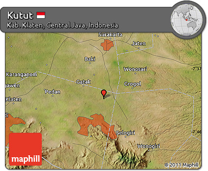 Satellite Map of Kutut