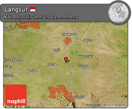 Satellite Map of Langsur
