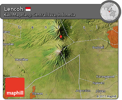 Satellite Map of Lencoh
